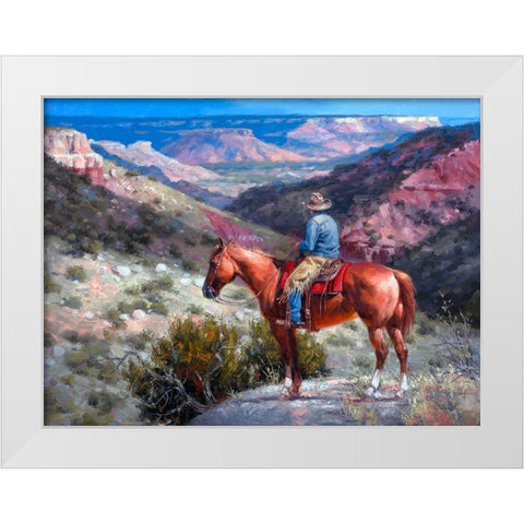 Mighty Pretty Spot White Modern Wood Framed Art Print by Sorenson, Jack