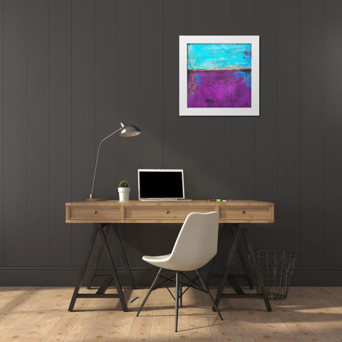 Purple Velvet White Modern Wood Framed Art Print by Ashley, Erin