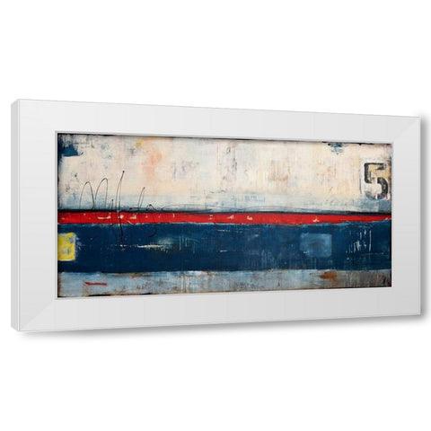Dock 5 White Modern Wood Framed Art Print by Ashley, Erin