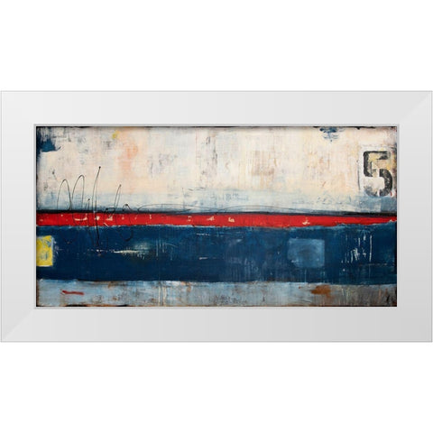 Dock 5 White Modern Wood Framed Art Print by Ashley, Erin