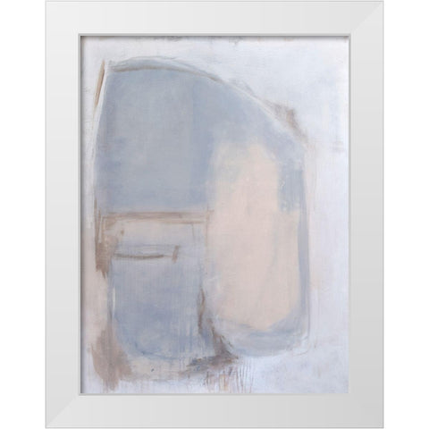 Neutral Dreamers White Modern Wood Framed Art Print by Ashley, Erin