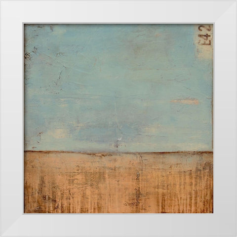 Kansas Sky White Modern Wood Framed Art Print by Ashley, Erin