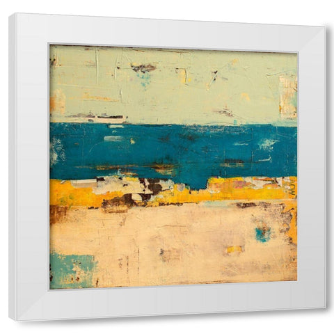 Second Time Around White Modern Wood Framed Art Print by Ashley, Erin