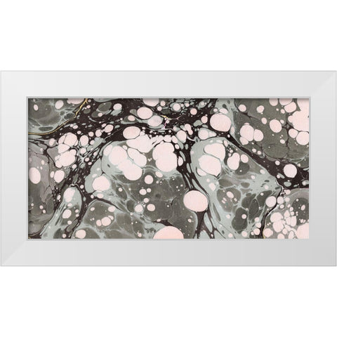 Marbled Abstract I White Modern Wood Framed Art Print by Green, Jacob