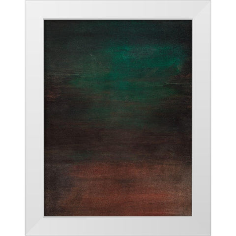 Jeweled Earth I White Modern Wood Framed Art Print by Warren, Annie