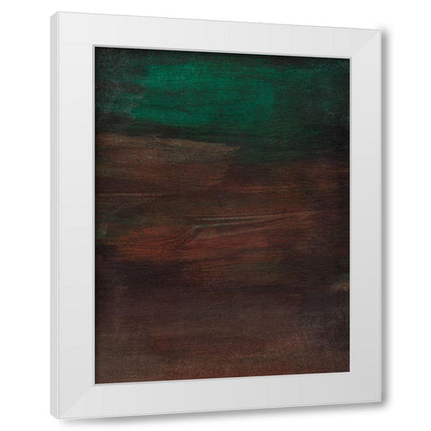 Jeweled Earth II White Modern Wood Framed Art Print by Warren, Annie