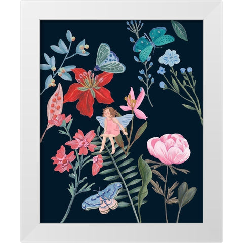 A Fairy Tale V White Modern Wood Framed Art Print by Wang, Melissa