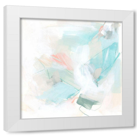 Pastel Matrix I White Modern Wood Framed Art Print by Vess, June Erica
