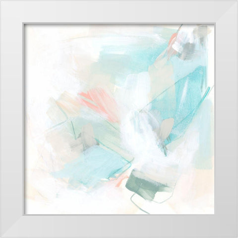 Pastel Matrix I White Modern Wood Framed Art Print by Vess, June Erica