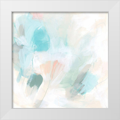 Pastel Matrix II White Modern Wood Framed Art Print by Vess, June Erica