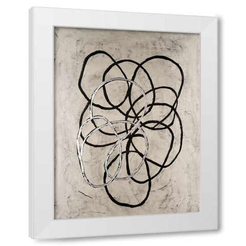 Disengage I White Modern Wood Framed Art Print by Willett, Michael