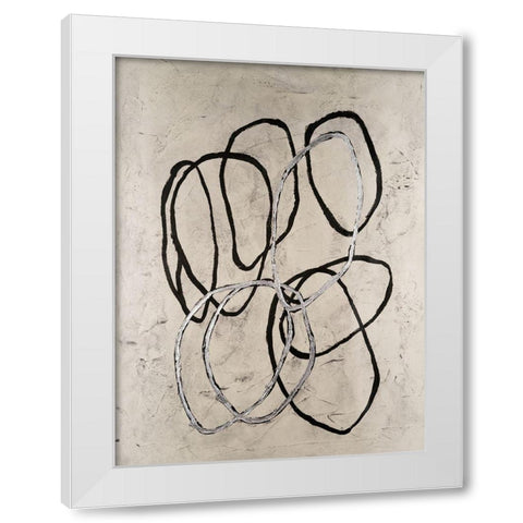 Disengage II White Modern Wood Framed Art Print by Willett, Michael