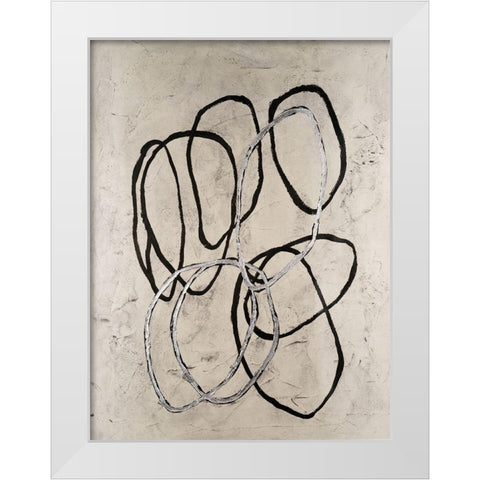 Disengage II White Modern Wood Framed Art Print by Willett, Michael