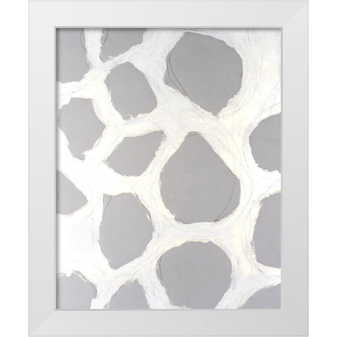 Sublunar II White Modern Wood Framed Art Print by Willett, Michael