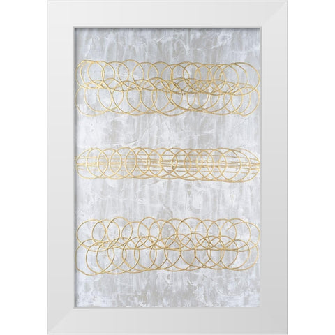 Frosted Helix I White Modern Wood Framed Art Print by Willett, Michael