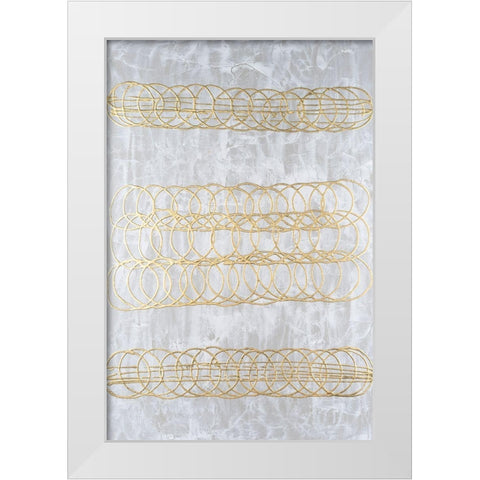 Frosted Helix II White Modern Wood Framed Art Print by Willett, Michael