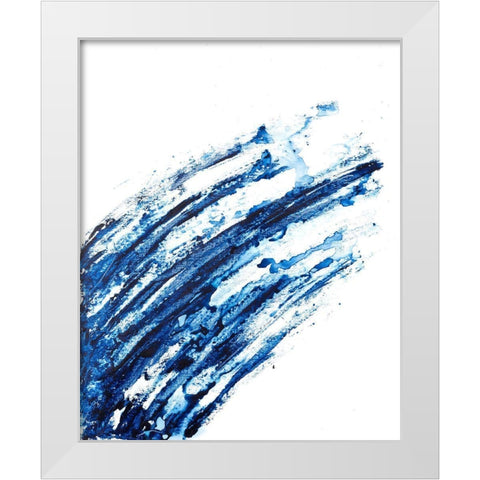Indigo Arch I White Modern Wood Framed Art Print by Willett, Michael