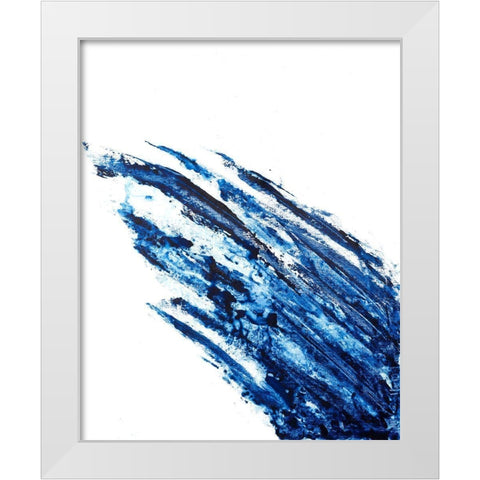 Indigo Arch II White Modern Wood Framed Art Print by Willett, Michael