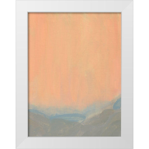 Sherbet Sunrise I White Modern Wood Framed Art Print by Green, Jacob