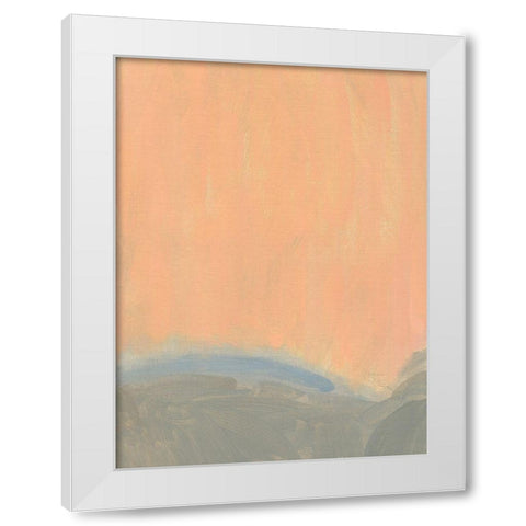 Sherbet Sunrise II White Modern Wood Framed Art Print by Green, Jacob