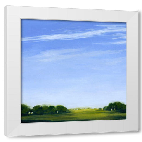 Horizon and Wisp I White Modern Wood Framed Art Print by Popp, Grace