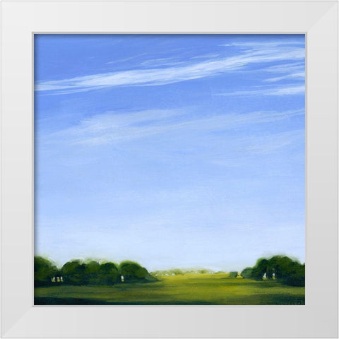 Horizon and Wisp I White Modern Wood Framed Art Print by Popp, Grace