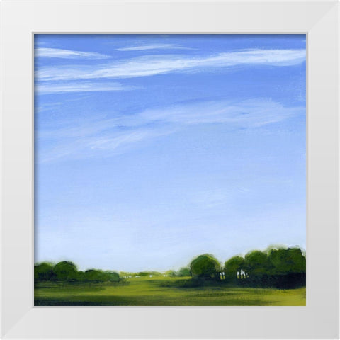 Horizon and Wisp II White Modern Wood Framed Art Print by Popp, Grace