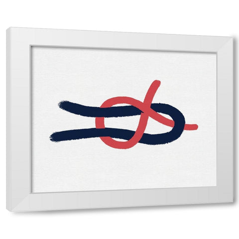 Sailing Knot I White Modern Wood Framed Art Print by Green, Jacob