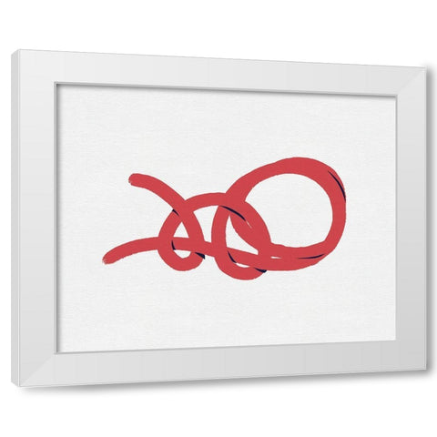 Sailing Knot II White Modern Wood Framed Art Print by Green, Jacob