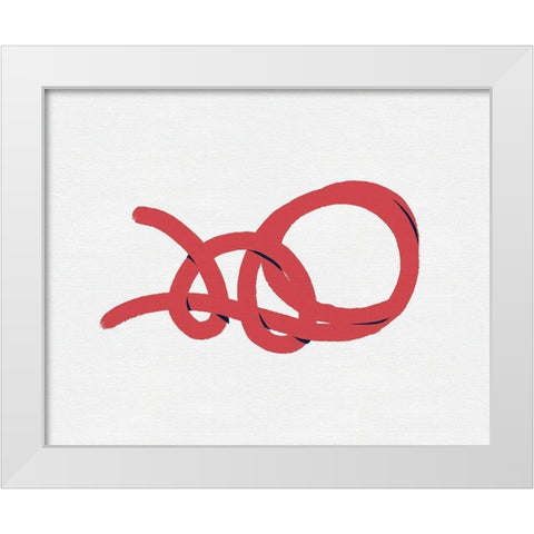 Sailing Knot II White Modern Wood Framed Art Print by Green, Jacob