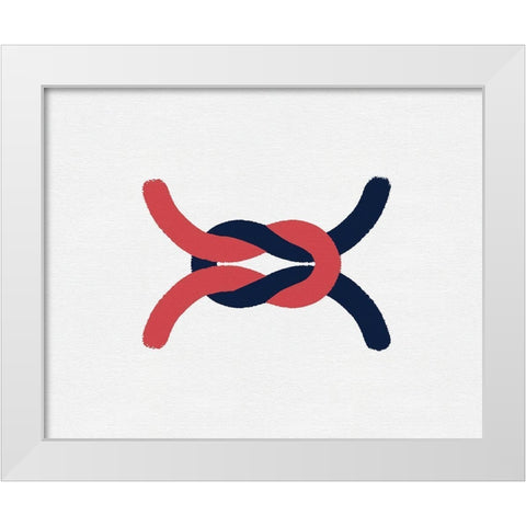 Sailing Knot III White Modern Wood Framed Art Print by Green, Jacob