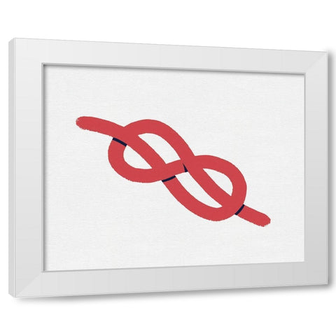 Sailing Knot VI White Modern Wood Framed Art Print by Green, Jacob