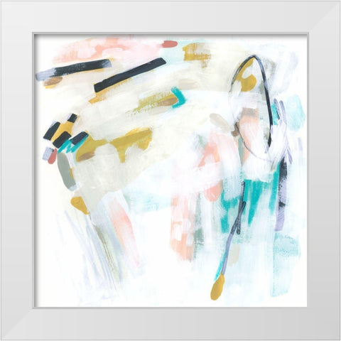 Trial Run I White Modern Wood Framed Art Print by Vess, June Erica