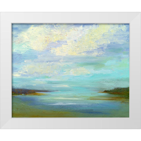 Little Inlet White Modern Wood Framed Art Print by Finch, Sheila