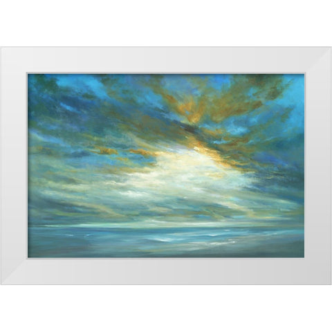 Coastal Light Song White Modern Wood Framed Art Print by Finch, Sheila