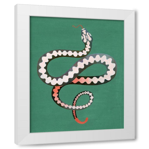 Serpent Shapes II White Modern Wood Framed Art Print by Popp, Grace