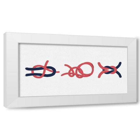 Sailing Knot Group I White Modern Wood Framed Art Print by Green, Jacob