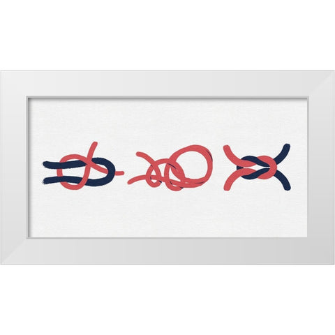 Sailing Knot Group I White Modern Wood Framed Art Print by Green, Jacob