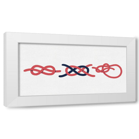 Sailing Knot Group II White Modern Wood Framed Art Print by Green, Jacob
