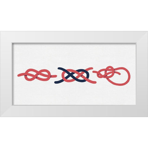 Sailing Knot Group II White Modern Wood Framed Art Print by Green, Jacob
