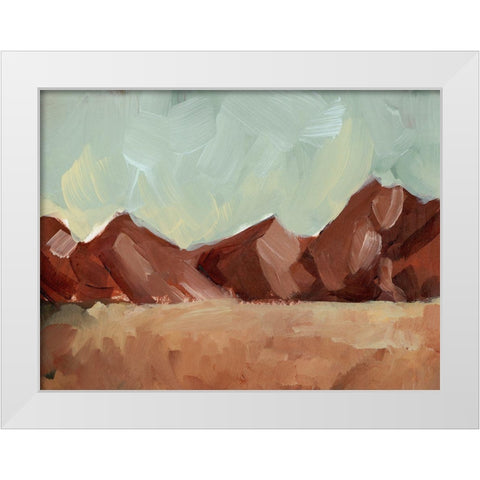 Brushed Canyons II White Modern Wood Framed Art Print by Parker, Jennifer Paxton