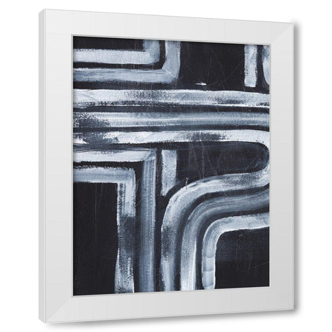 Hugging the Turns I White Modern Wood Framed Art Print by Harper, Ethan