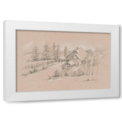 Farmhouse Composition Study II White Modern Wood Framed Art Print by Harper, Ethan