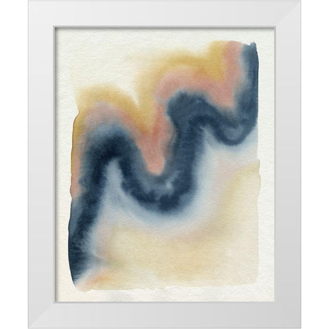 Wavy Pitch II White Modern Wood Framed Art Print by Popp, Grace