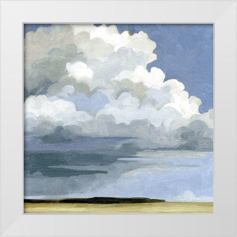 Dense Cumulus II White Modern Wood Framed Art Print by Caroline, Emma