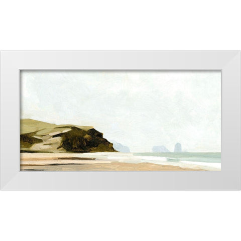 Pale Coast I White Modern Wood Framed Art Print by Caroline, Emma