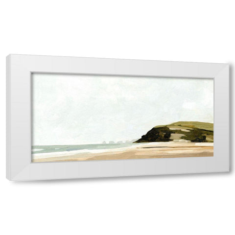 Pale Coast II White Modern Wood Framed Art Print by Caroline, Emma