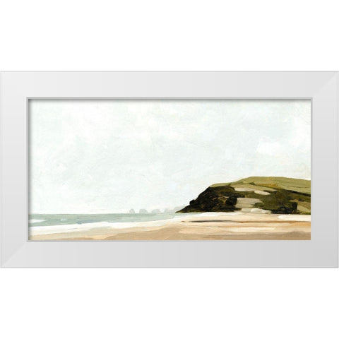 Pale Coast II White Modern Wood Framed Art Print by Caroline, Emma