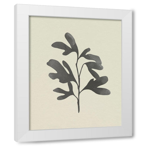 Ink Oak Branch II White Modern Wood Framed Art Print by Caroline, Emma