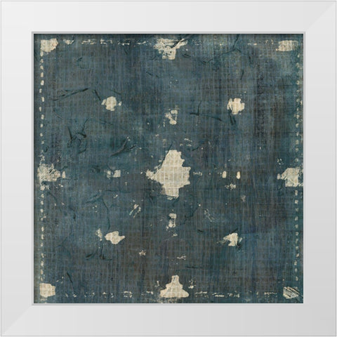 Freehand Batik II White Modern Wood Framed Art Print by Vess, June Erica